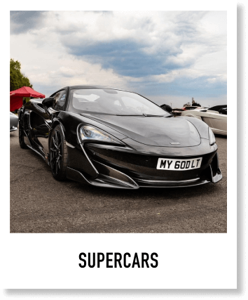 Supercars collection at the Firle Beacon Car Festival
